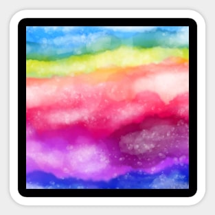 Tie Dye Colorful Design Sticker